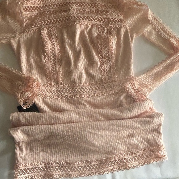 NWT Bebe knit crochet mini dress size small - Picture 3 of 9